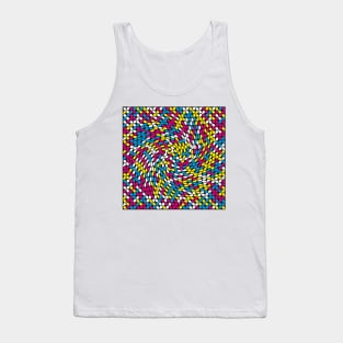 Twisted Metaballs Pattern (CMYK Colour) Tank Top